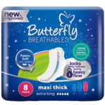 Butterfly Maxi Thick | X-Long | 8 pads