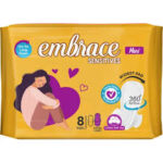 Embrace Sensitives Maxi | X-Long | 8 pads