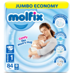 Molfix Diapers New Born | Size 1 | 84 Pcs