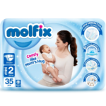 Molfix Diapers Small | Size 2 | 35 Pcs