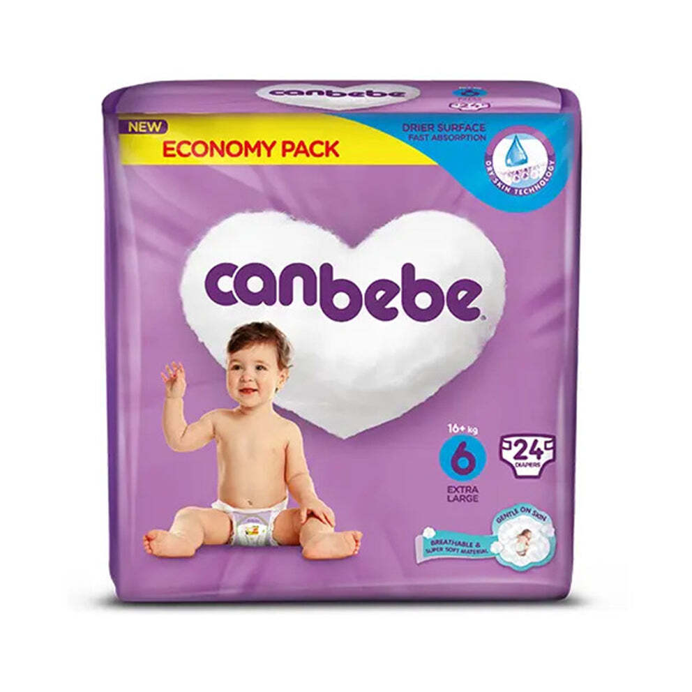 Untitled-1_28c0e954-51c8-48db-be4e-7428606f33d0_510x_2x_progressive_png.jpg Canbebe Diapers XXL | Size 6 | 24 Pcs - Image 1