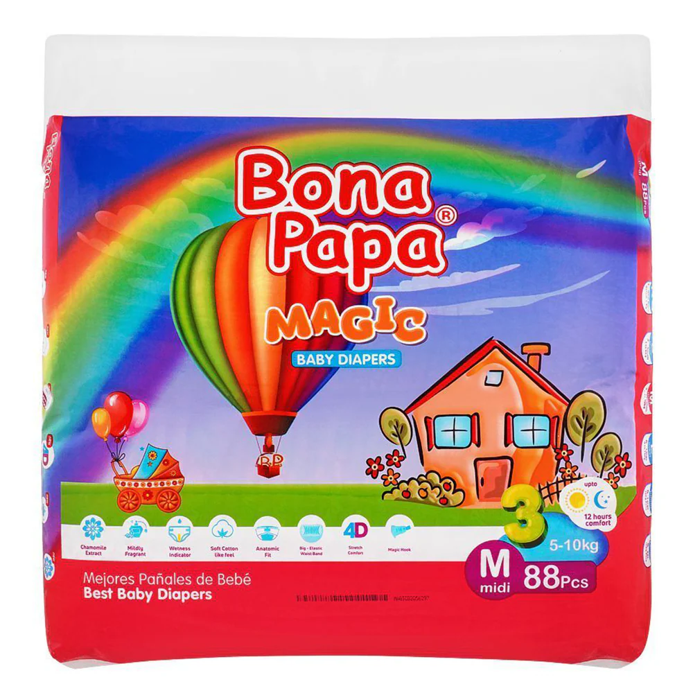 bonapapasize3 Bona Papa Diapers Medium | Size 3 | 88 pcs - Image 1