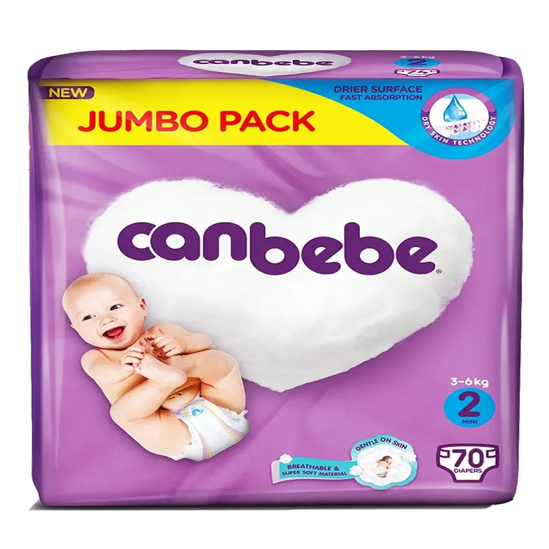 canbebe-diapers-size-2-mini-70-ct-906807.jpg Canbebe Diapers Small | Size 2 | 70 Pcs - Image 1